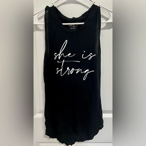 Athletic black tank top size medium